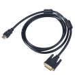 Kabel HDMI 1.4 DVI-D (24+1) vidlice,HDMI vidlice 1,8m černá