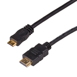 Kabel HDMI 1.4 HDMI mini vidlice,HDMI vidlice 1m černá
