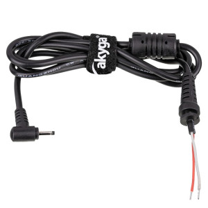 Kabel 2x0,5mm2 vodiče,DC 2,5/0,7 zástrčka úhlový černá 1,2m