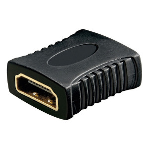 Adaptér HDMI zásuvka, z obou stran barva černá
