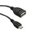 Kabel OTG,USB 2.0 USB A zásuvka,USB B micro vidlice 0,2m