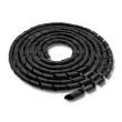 QOLTEC-52250 Svazovací trubice Øsvazku:6mm černá L:10m Vlastnosti: pružné