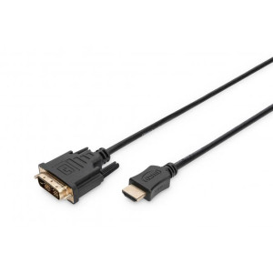Kabel HDMI 1.4 DVI-D (18+1) vidlice, HDMI vidlice 2m černá