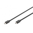 Kabel USB 3.1 USB C vidlice,z obou stran niklovaný 1m černá