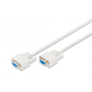 Kabel D-Sub 9pin zásuvka z obou stran 2m šedá