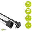 Prodlužovací síťový kabel Zásuvky: 1 PVC černá 3x1,5mm2 10m