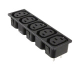Konektor IEC 60320,napájecí AC C13 (F) rozbočka pájení 10A