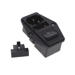 Konektor napájecí AC zásuvka vidlice 10A 250VAC IEC 60320