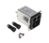 Konektor: napájecí AC zásuvka vidlice 8A 250VAC IEC 60320