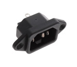 Konektor IEC 60320,napájecí AC C14 (E), V-lock zásuvka pájení