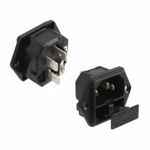 Konektor IEC 60320,napájecí AC 6200 C14 (E),1x pojistka 10A