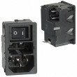 Konektor napájecí AC zásuvka vidlice 10A 250VAC IEC 60320