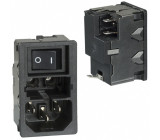 Konektor napájecí AC zásuvka vidlice 10A 250VAC IEC 60320
