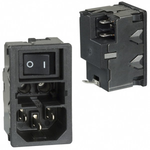 Konektor napájecí AC zásuvka vidlice 10A 250VAC IEC 60320