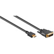 Kabel HDMI 1.4 DVI-D (18+1) vidlice - HDMI vidlice 2m černá