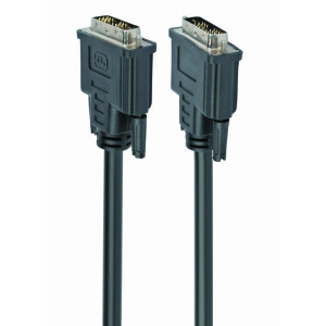 Kabel single link DVI-D (18+1) vidlice,z obou stran 1,8m