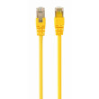 Patch cord F/UTP 5e lanko CCA PVC žlutá 1m 26AWG Økab: 5,3mm