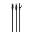 Patch cord S/FTP 6a drát Cu LSZH černá 10m 27AWG Økab: 5,8mm
