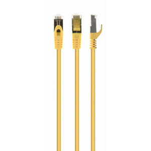 Patch cord S/FTP 6a drát Cu LSZH žlutá 2m 27AWG Økab: 5,8mm