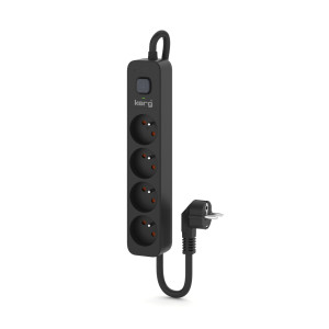 Nap.prodl.přívod: ochranný Zásuvky: 4 230VAC 16A černá 3680W
