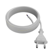 Kabel 2x0,5mm2 CEE 7/16 (C) vidlice,vodiče PVC 5m bílá 2,5A