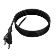 Kabel 2x0,5mm2 CEE 7/16 (C) vidlice,vodiče PVC 3m černá 2,5A