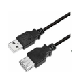 Kabel USB 2.0 USB A zásuvka,USB A vidlice niklovaný 5m černá