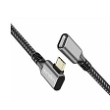 Kabel USB 3.2 Gen 2 USB C zásuvka,USB C úhlová zástrčka 1m