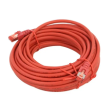 Patch cord S/FTP 6 lanko Cu LSZH červená 10m 27AWG