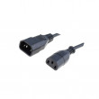 Kabel 3x0,75mm2 IEC C13 zásuvka,IEC C14 vidlice PVC 0,5m