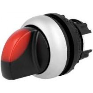 Přepínač: otočný 2 polohy 22mm červená Podsv: M22-FLED,M22-LED