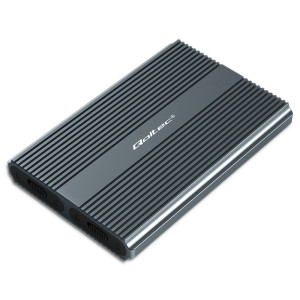 Box pro disky: M.2 PnP SATA III,USB 3.1 Mat.těl: hliník šedá