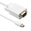 Adaptér USB 3.1 D-Sub 15pin HD vidlice,USB C vidlice 1m bilá