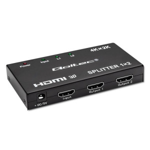 Přechod: rozbočovač HDCP 2.2,HDMI 1.4 PnP,Ultra HD 4K černá