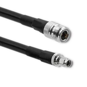 Kabel 50Ω 5m N zásuvka,RP-SMA vidlice černá