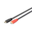 Kabel HDMI 1.4,se zesilovačem HDMI vidlice, z obou stran 10m