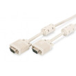 Kabel D-Sub 15pin HD vidlice, z obou stran šedá 10m