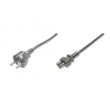 Kabel CEE 7/7 (E/F) vidlice,IEC C5 zásuvka 1,8m černá 10A