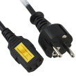 Kabel 3x1mm2 CEE 7/7 (E/F) vidlice,IEC C13 zásuvka PVC 2m