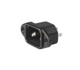Konektor IEC 60320,napájecí AC C14 (E), V-lock zásuvka 10A