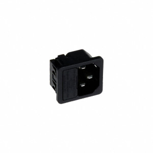 Konektor IEC 60320,napájecí AC 6200 C14 (E),1x pojistka 10A