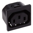 Konektor IEC 60320,napájecí AC C13 (F) zásuvka THT