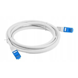 Patch cord S/FTP 6a lanko CCA LSZH šedá 3m 26AWG Žíly: : 8