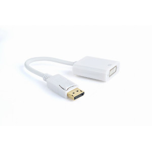 Adaptér DisplayPort 1.1 0,1m Barva: bilá Vlastnosti: Full HD