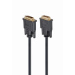 Kabel dual link DVI-D (24+1) vidlice,z obou stran 3m černá