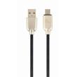 Kabel USB 2.0 USB A vidlice,USB B micro vidlice zlacený 2m
