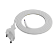 Kabel 2x0,75mm2 CEE 7/16 (C) vidlice,vodiče PVC 1m bílá 2,5A