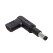 Adaptér USB C zásuvka,DC 4,8/1,7 zástrčka černá 100W 5A