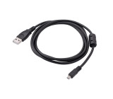 Kabel USB 2.0 USB A vidlice,UC-E6 niklovaný 1,5m černá