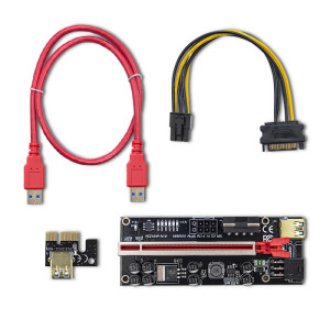 Riser USB 3.0 red Application: Bitcoin Miner
